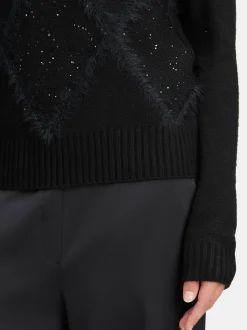 Betty & Co Damen Strickpullover in schwarz