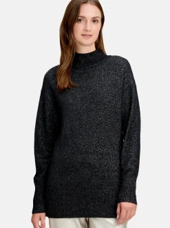 Betty & Co Damen Strickpullover in schwarz