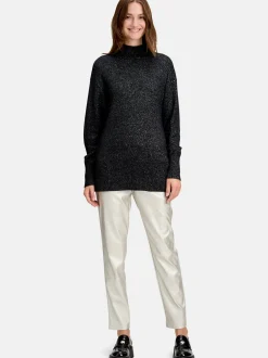 Betty & Co Damen Strickpullover in schwarz