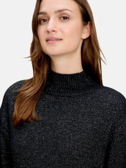 Betty & Co Damen Strickpullover in schwarz