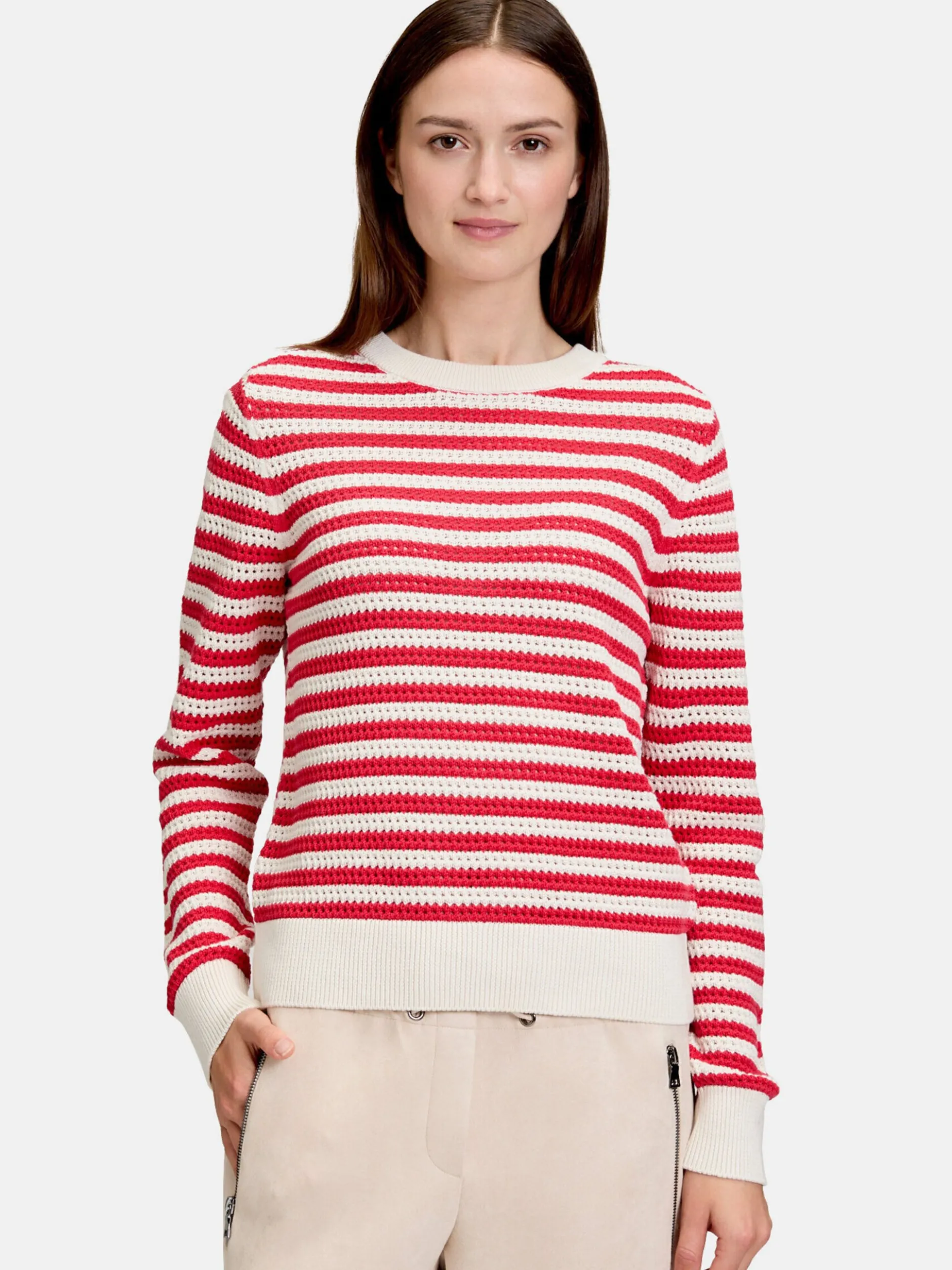 Betty & Co Damen Strickpullover in mehrfarbig