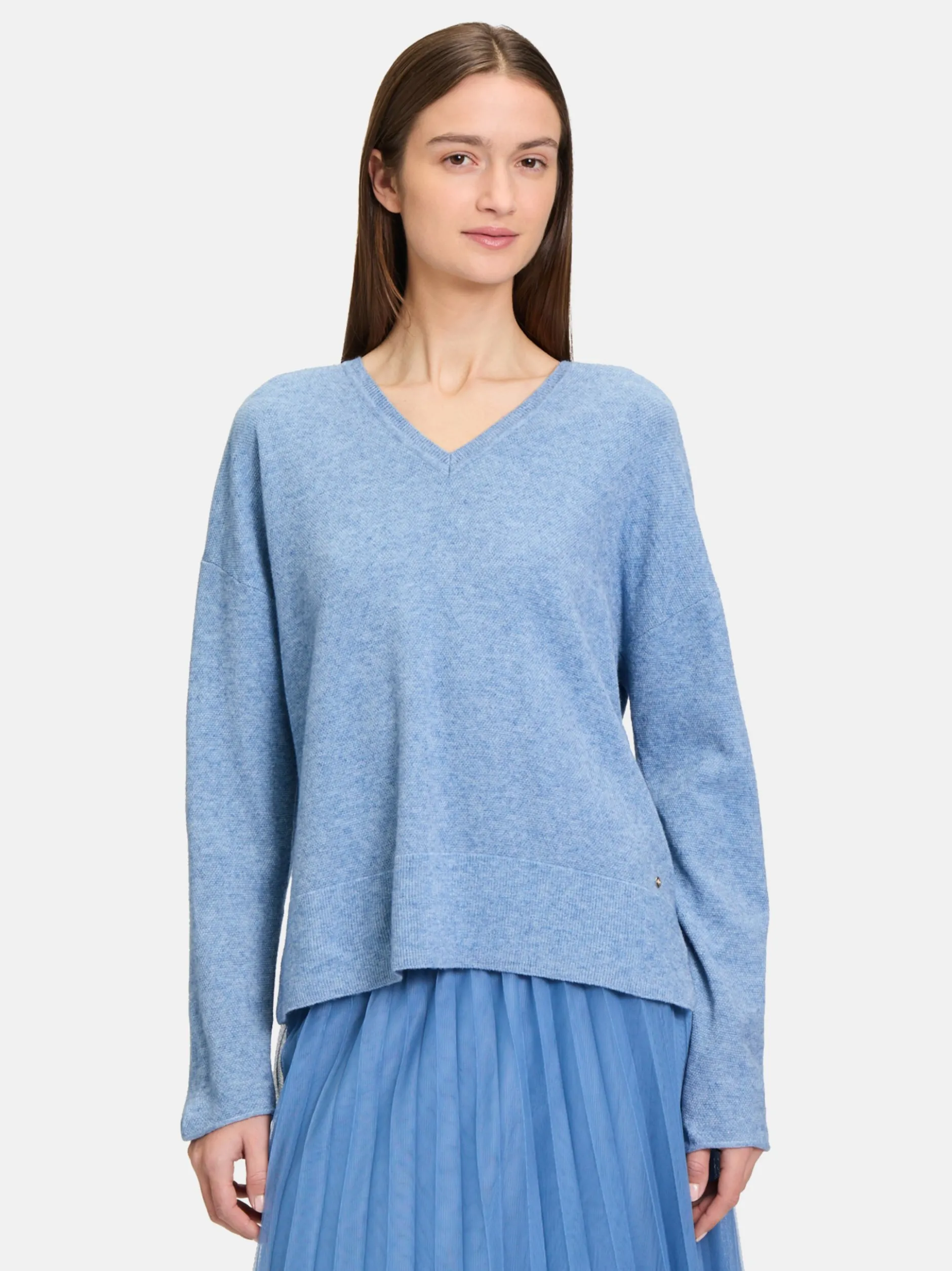 Betty & Co Damen Strickpullover in blau