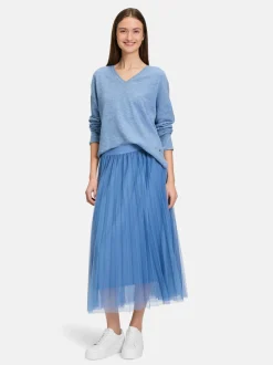 Betty & Co Damen Strickpullover in blau