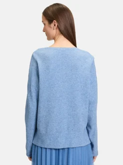 Betty & Co Damen Strickpullover in blau