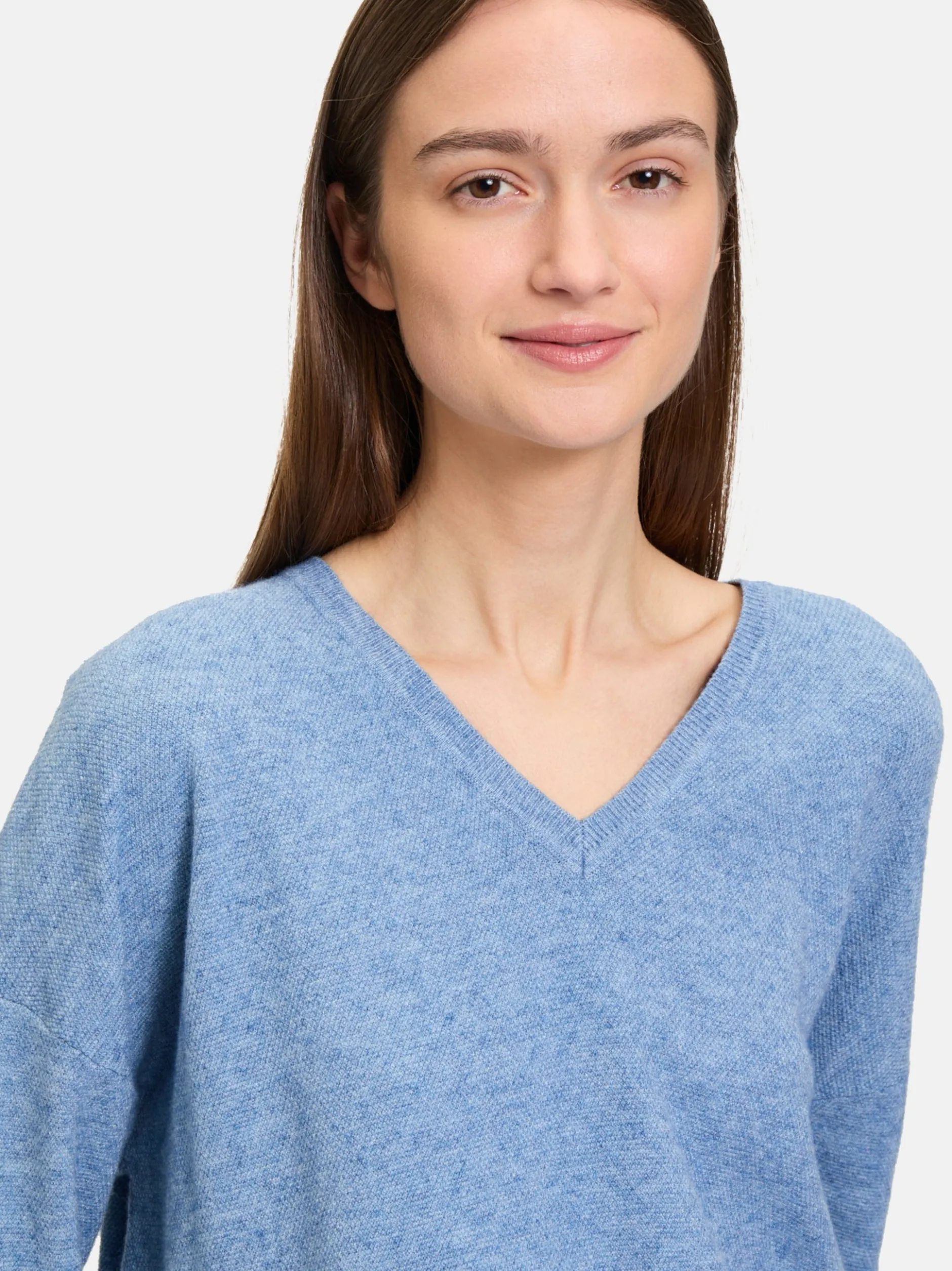 Betty & Co Damen Strickpullover in blau
