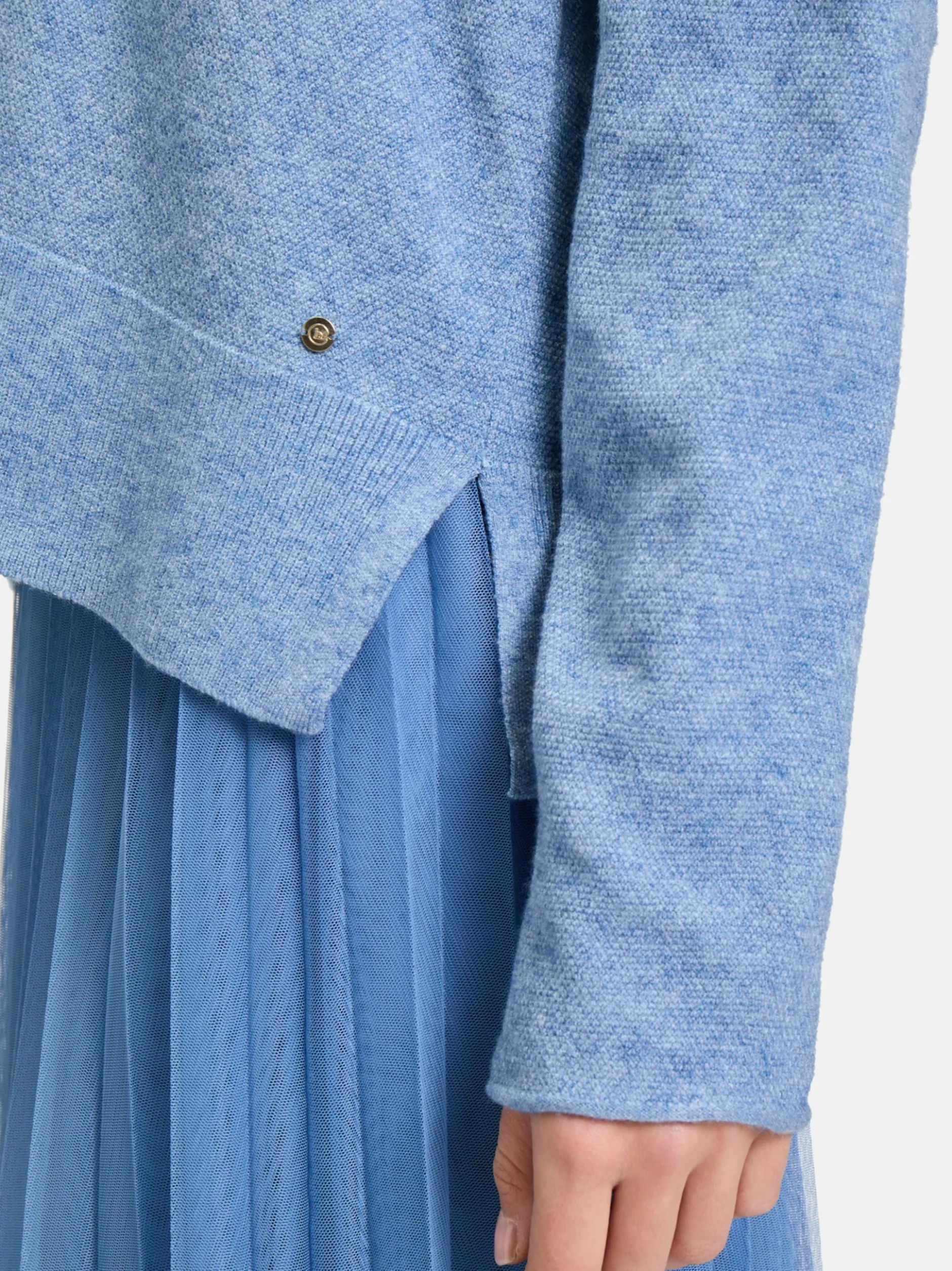 Betty & Co Damen Strickpullover in blau