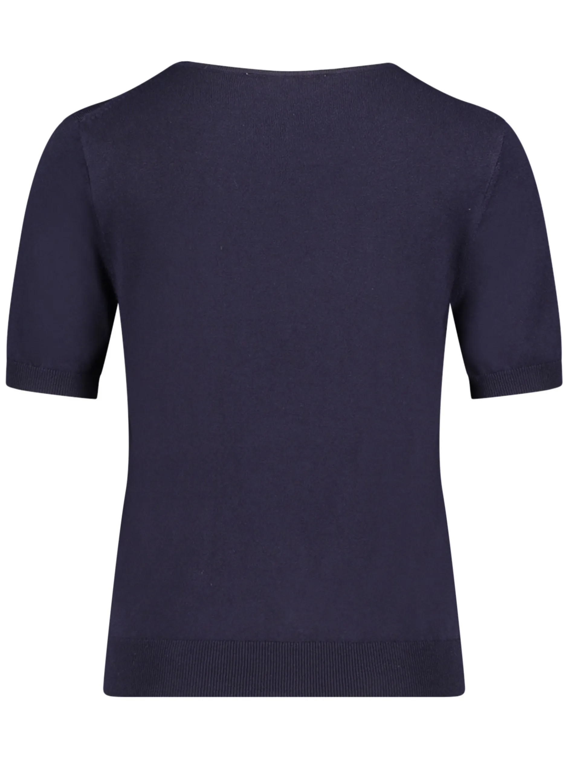 Betty & Co Damen Strickshirt in marine - Ärmel: kurzarm