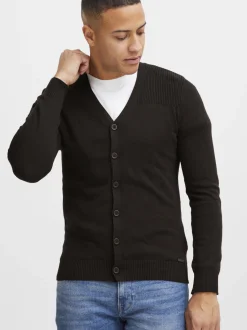 BLEND Herren Cardigan - BHCaden in schwarz