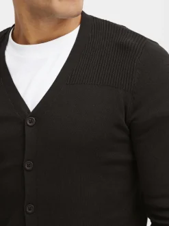 BLEND Herren Cardigan - BHCaden in schwarz
