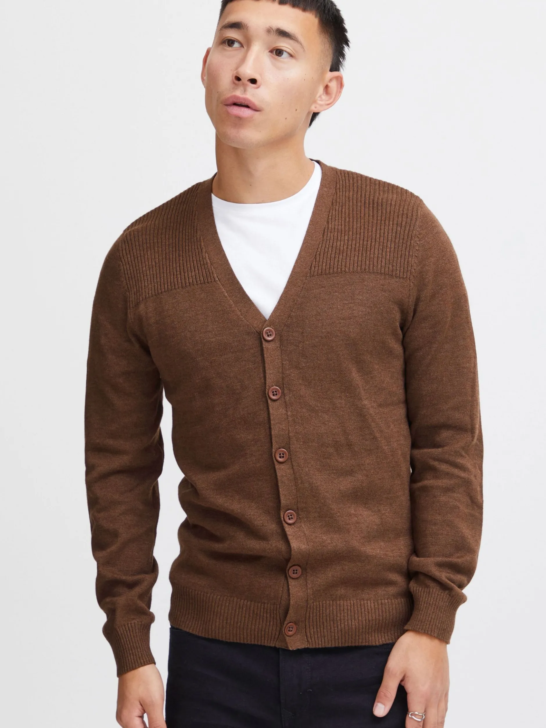 BLEND Herren Cardigan - BHCaden in mocca