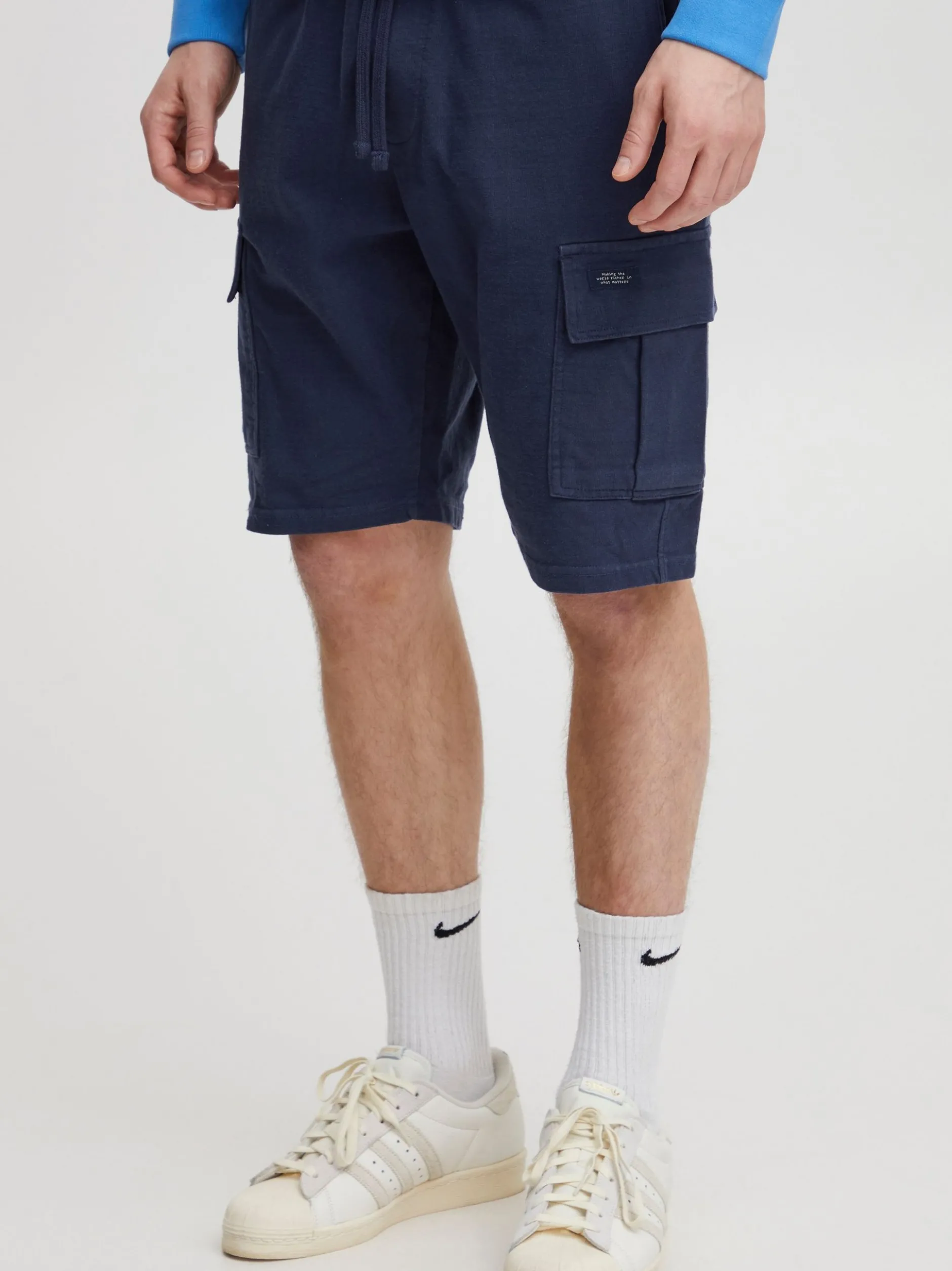 BLEND Herren Cargoshorts - BHSweatshorts in blau