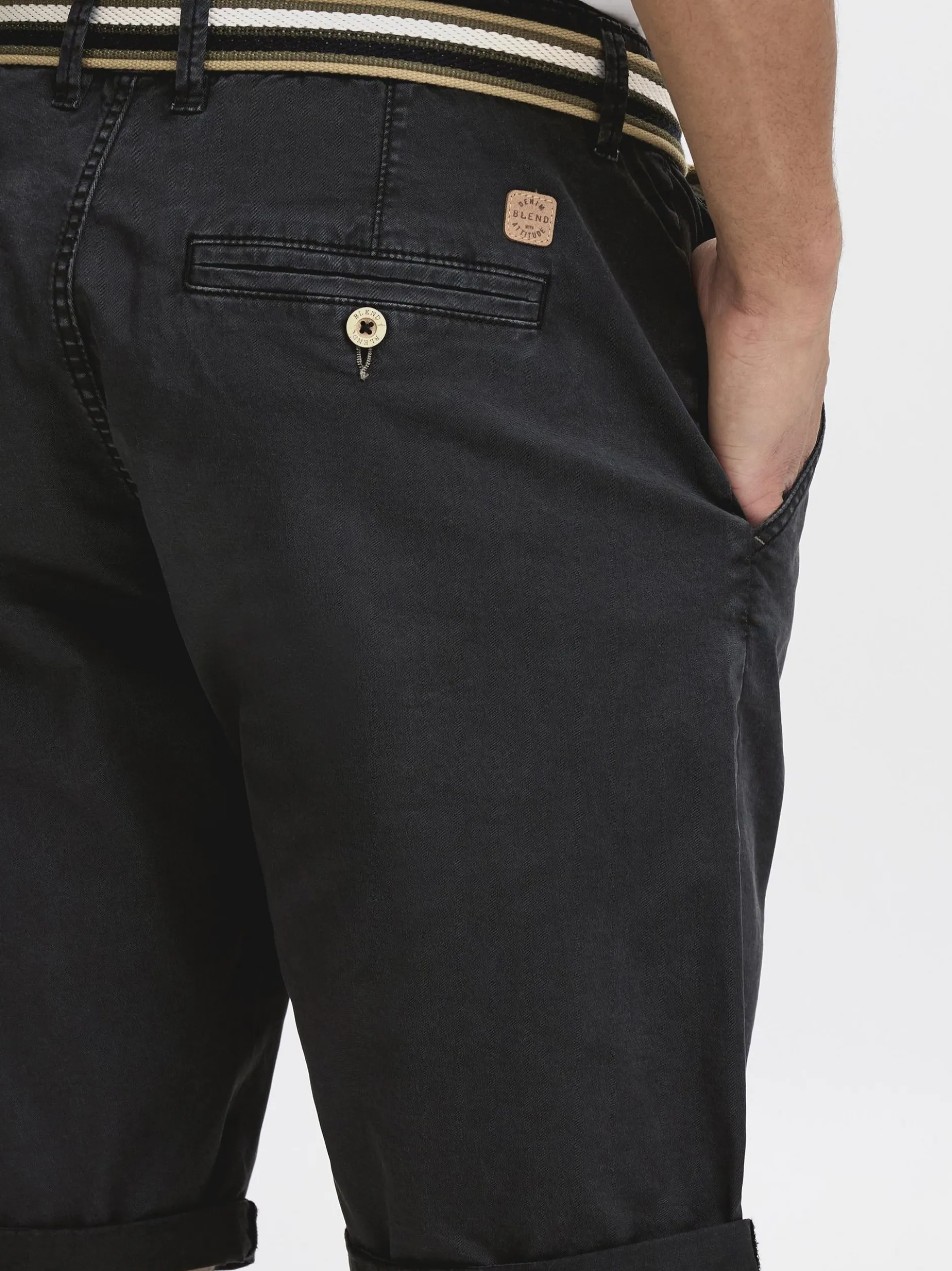 BLEND Herren Chinoshorts - BHBruno in schwarz