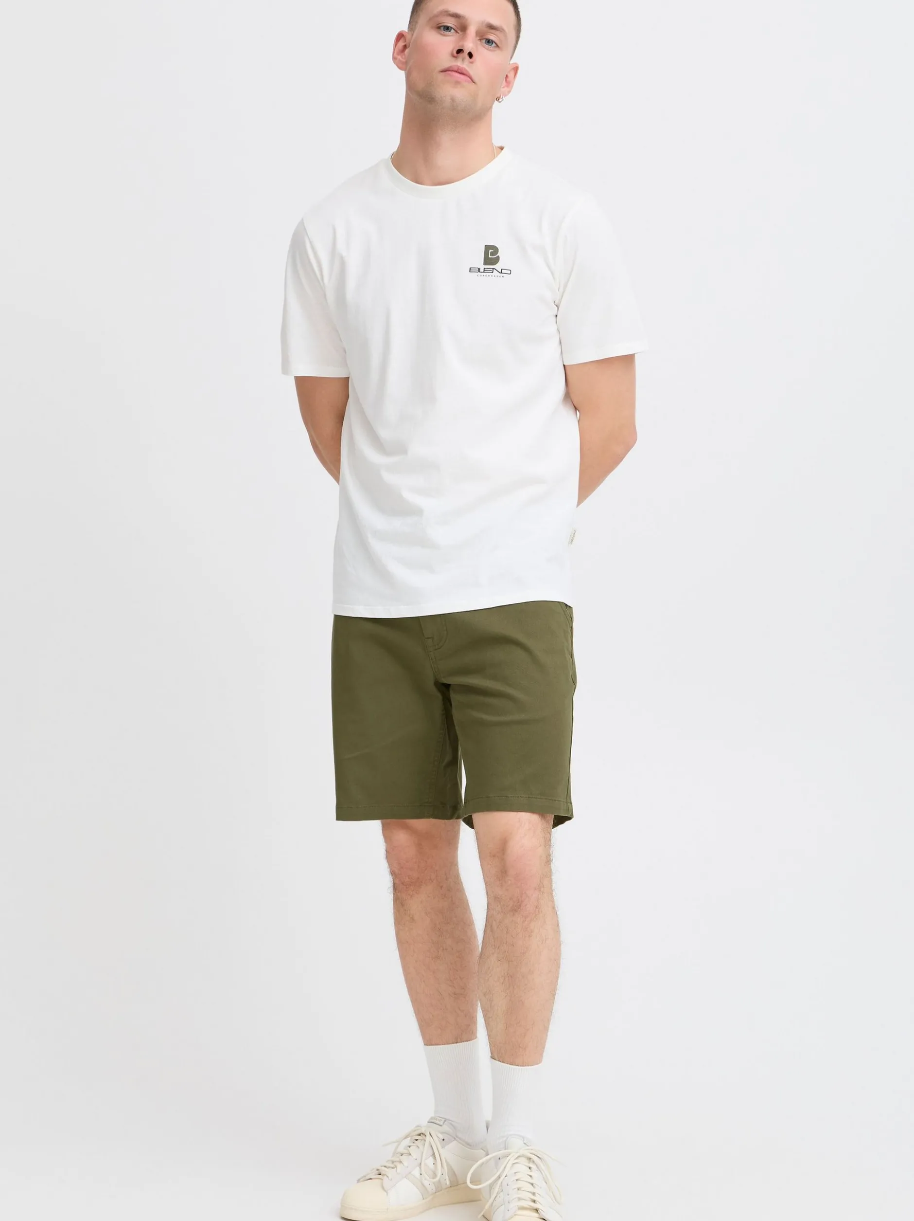 BLEND Herren Chinoshorts - BHEdnan in oliv