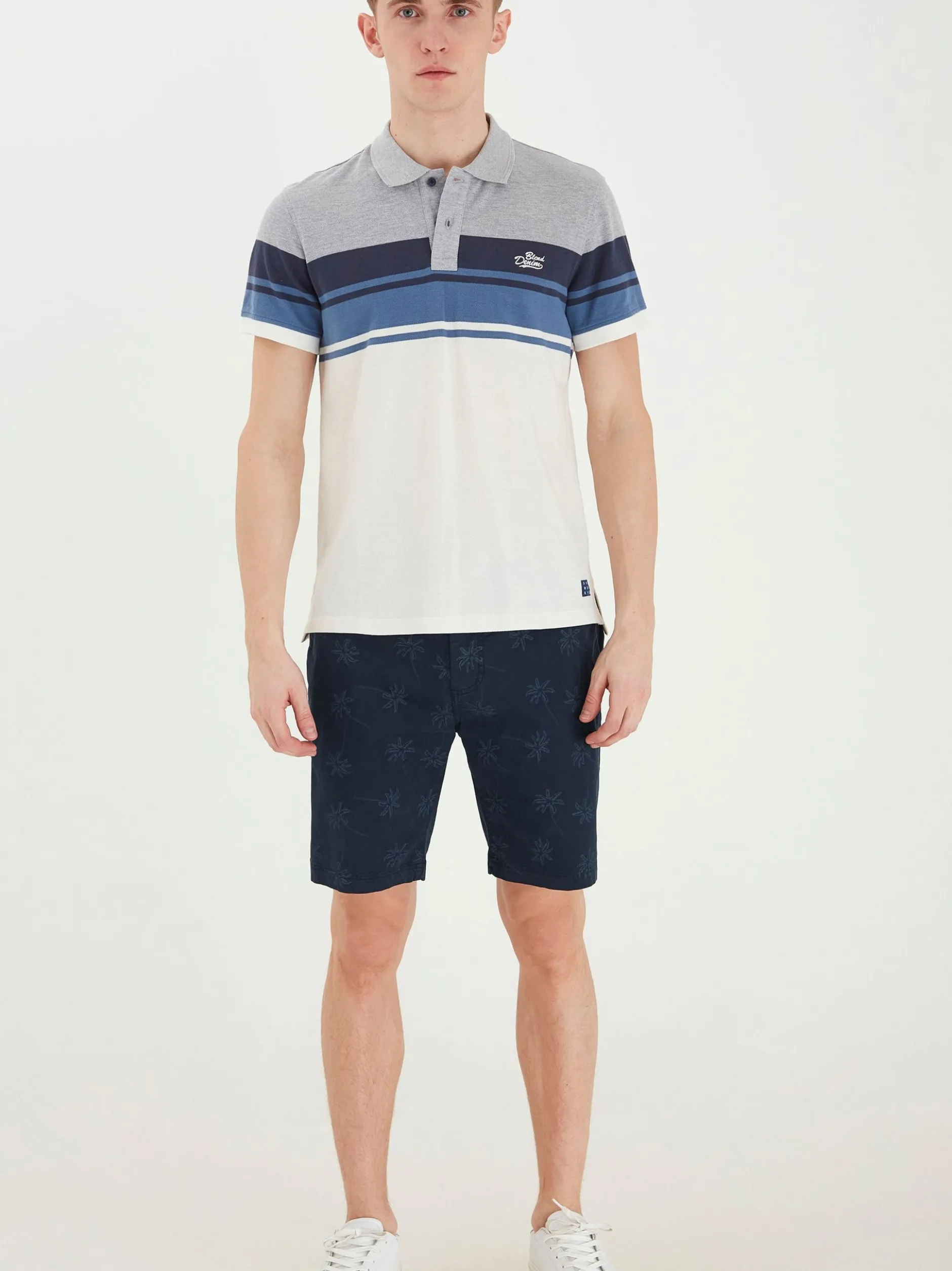 BLEND Herren Chinoshorts - BHWoven in blau