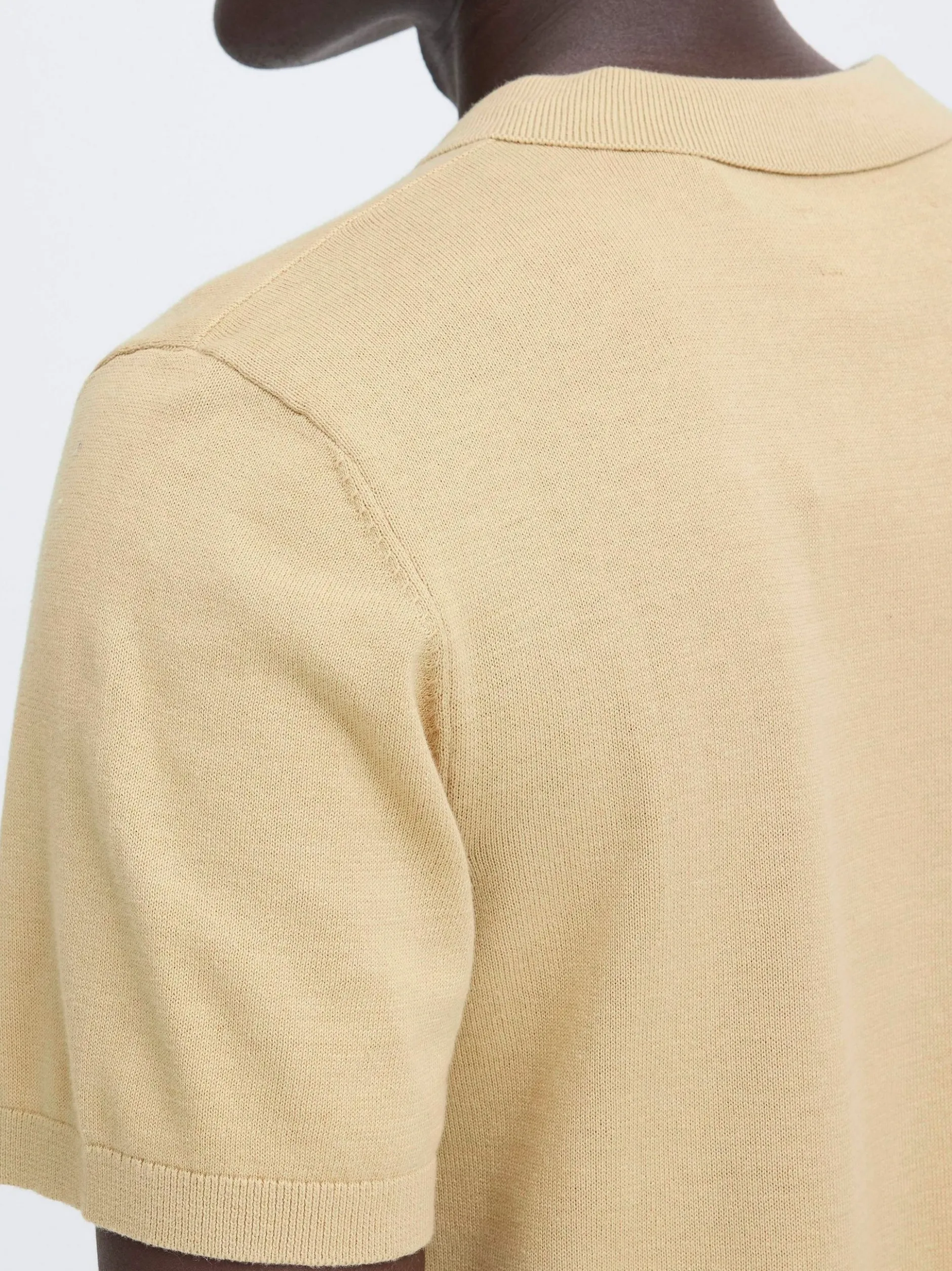 BLEND Herren Feinstrickpoloshirt - BHBray in beige