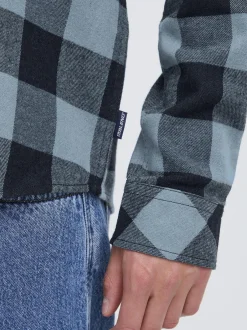 BLEND Herren Flanellhemd - BHBuster in blau