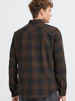BLEND Herren Flanellhemd - BHOrma in braun
