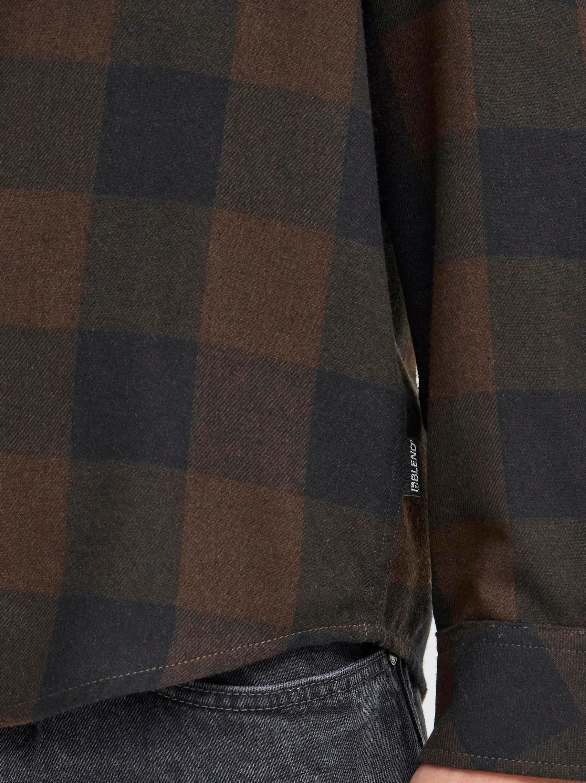 BLEND Herren Flanellhemd - BHOrma in braun