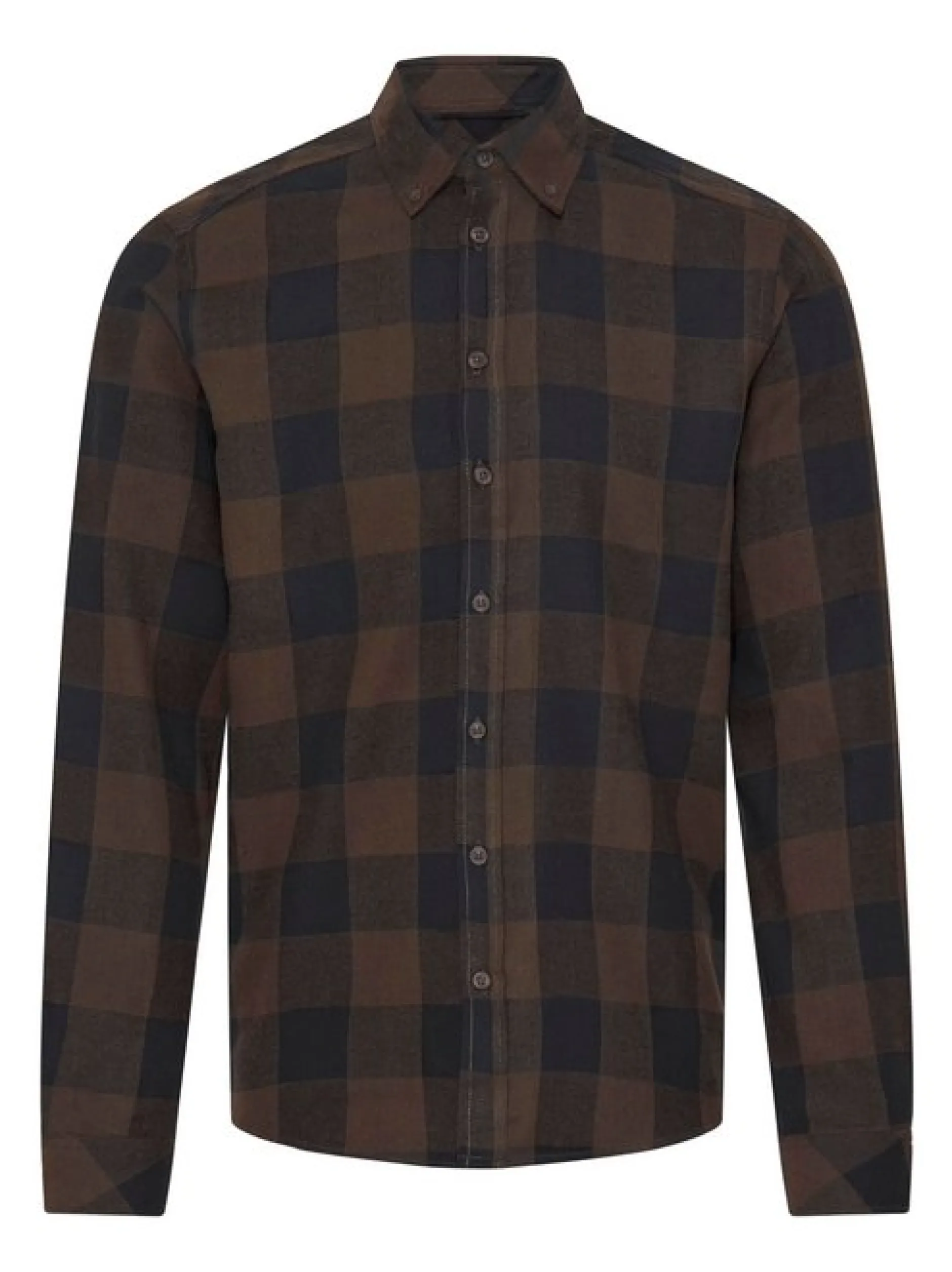 BLEND Herren Flanellhemd - BHOrma in braun