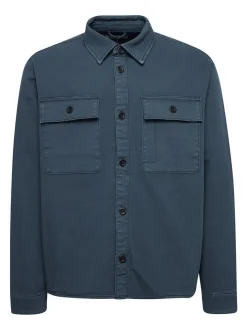 BLEND Herren Hemdjacke in blau