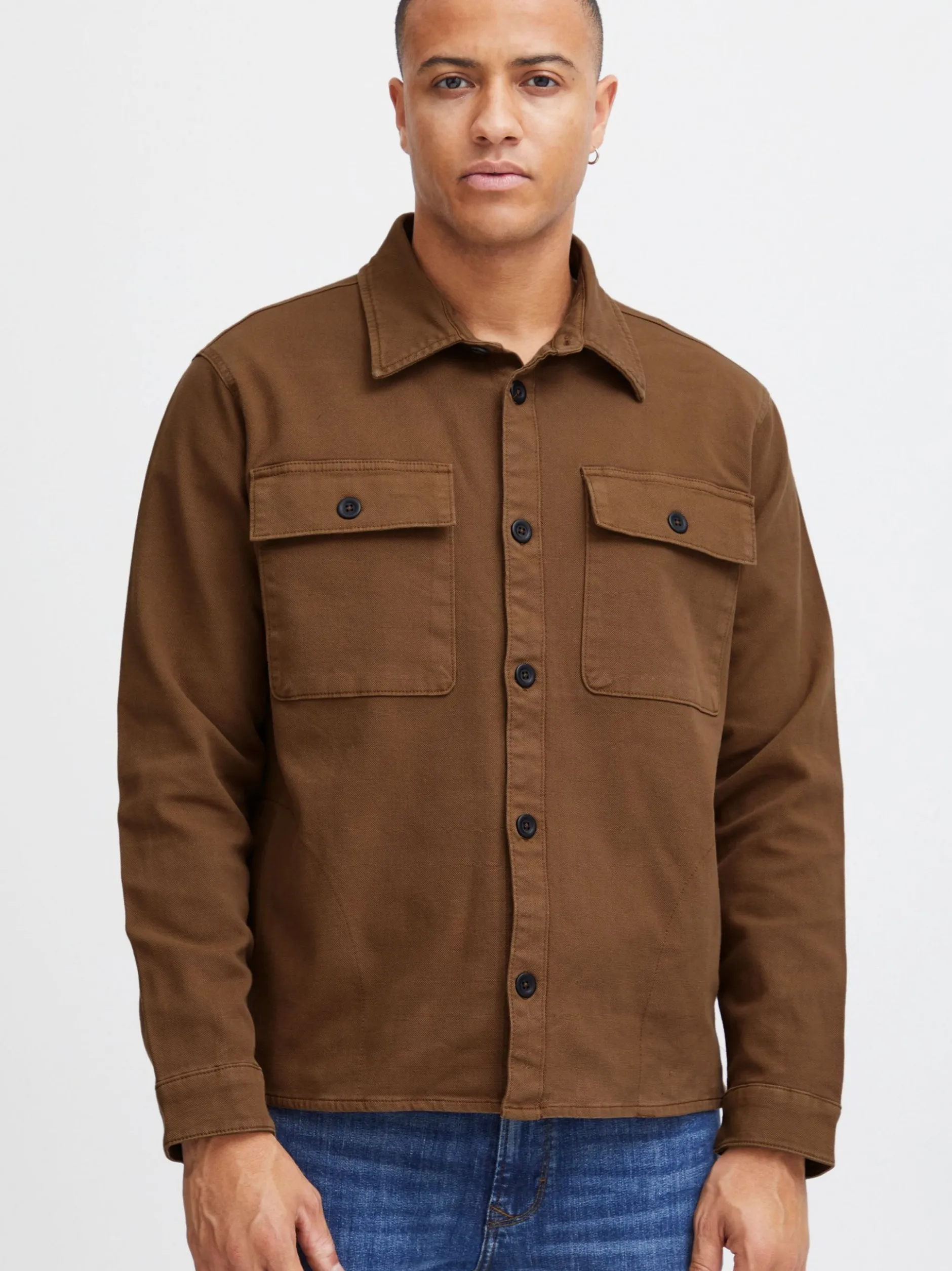 BLEND Herren Hemdjacke in braun