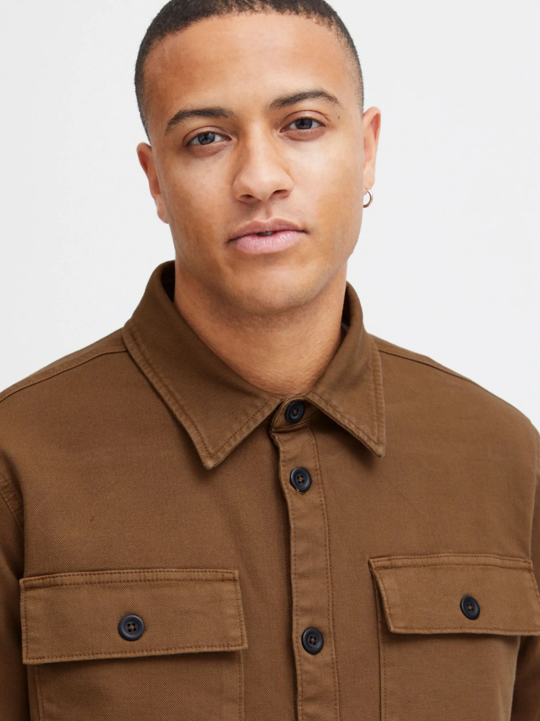 BLEND Herren Hemdjacke in braun