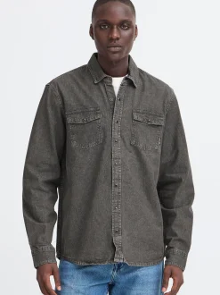 BLEND Herren Jeanshemd - BHDargo in grau