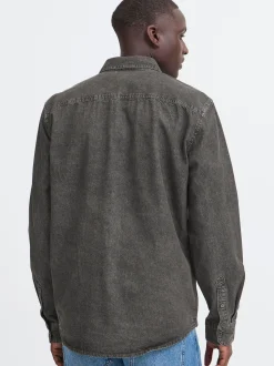 BLEND Herren Jeanshemd - BHDargo in grau