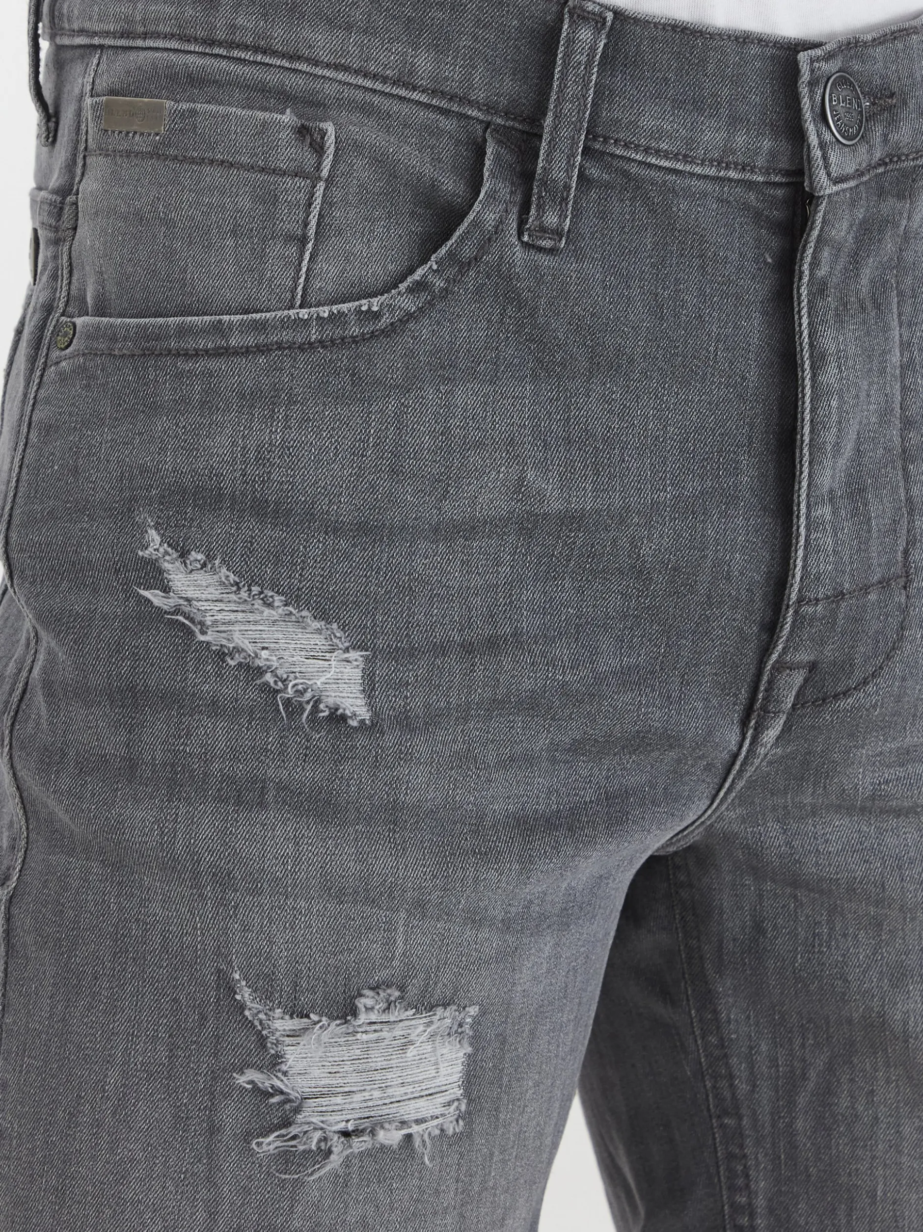 BLEND Herren Jeansshorts - BHDeniz in grau