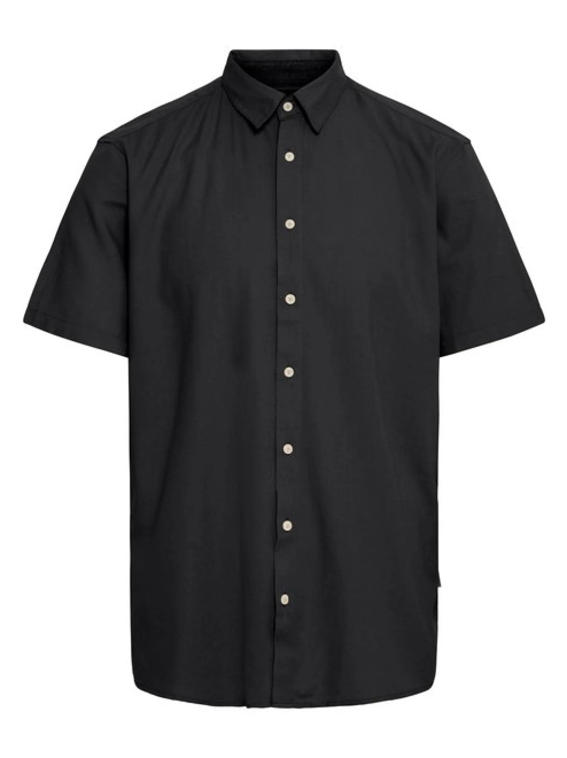 BLEND Herren Kurzarmhemd - BHBobby in schwarz
