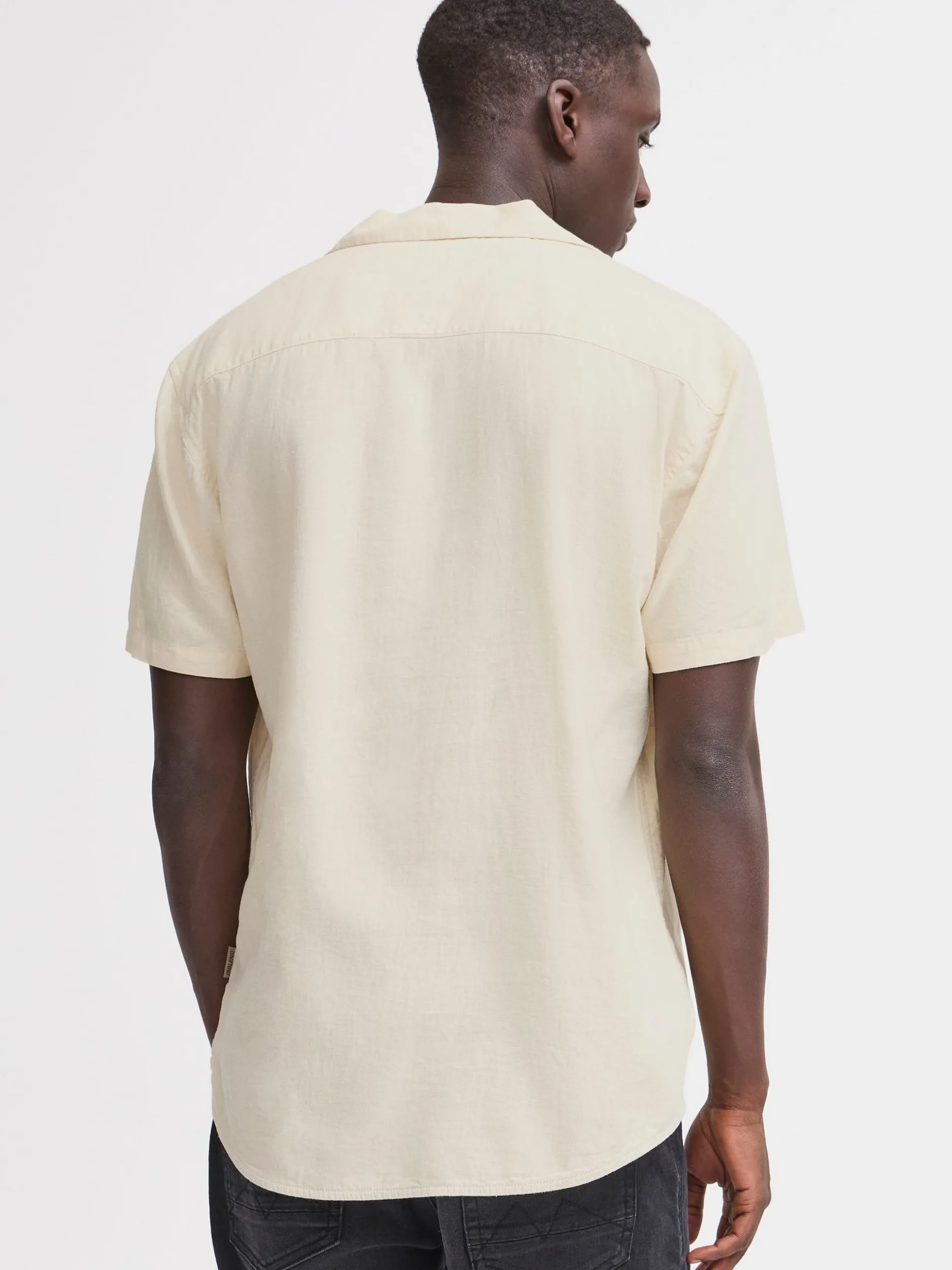 BLEND Herren Kurzarmhemd - BHBobby in beige