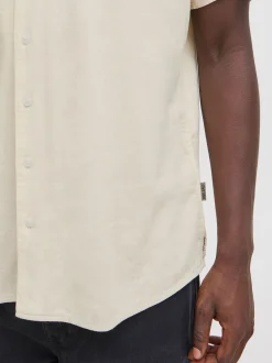 BLEND Herren Kurzarmhemd - BHBobby in beige