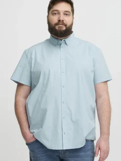 BLEND Herren Kurzarmhemd - BHBShirt in hellblau
