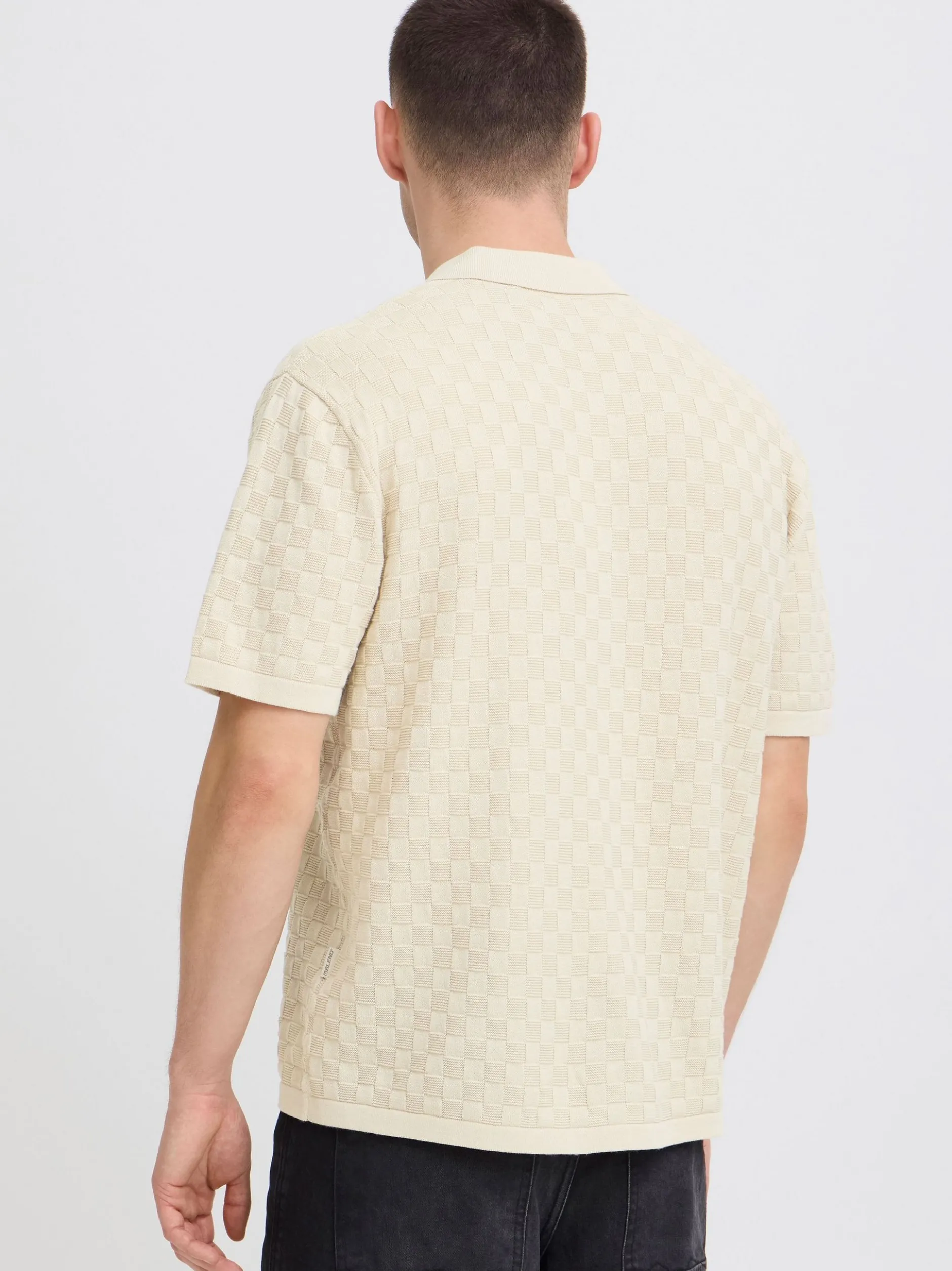 BLEND Herren Kurzarmhemd - BHDeven in beige