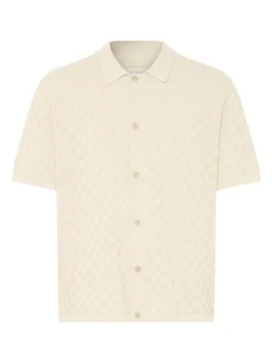 BLEND Herren Kurzarmhemd - BHDeven in beige