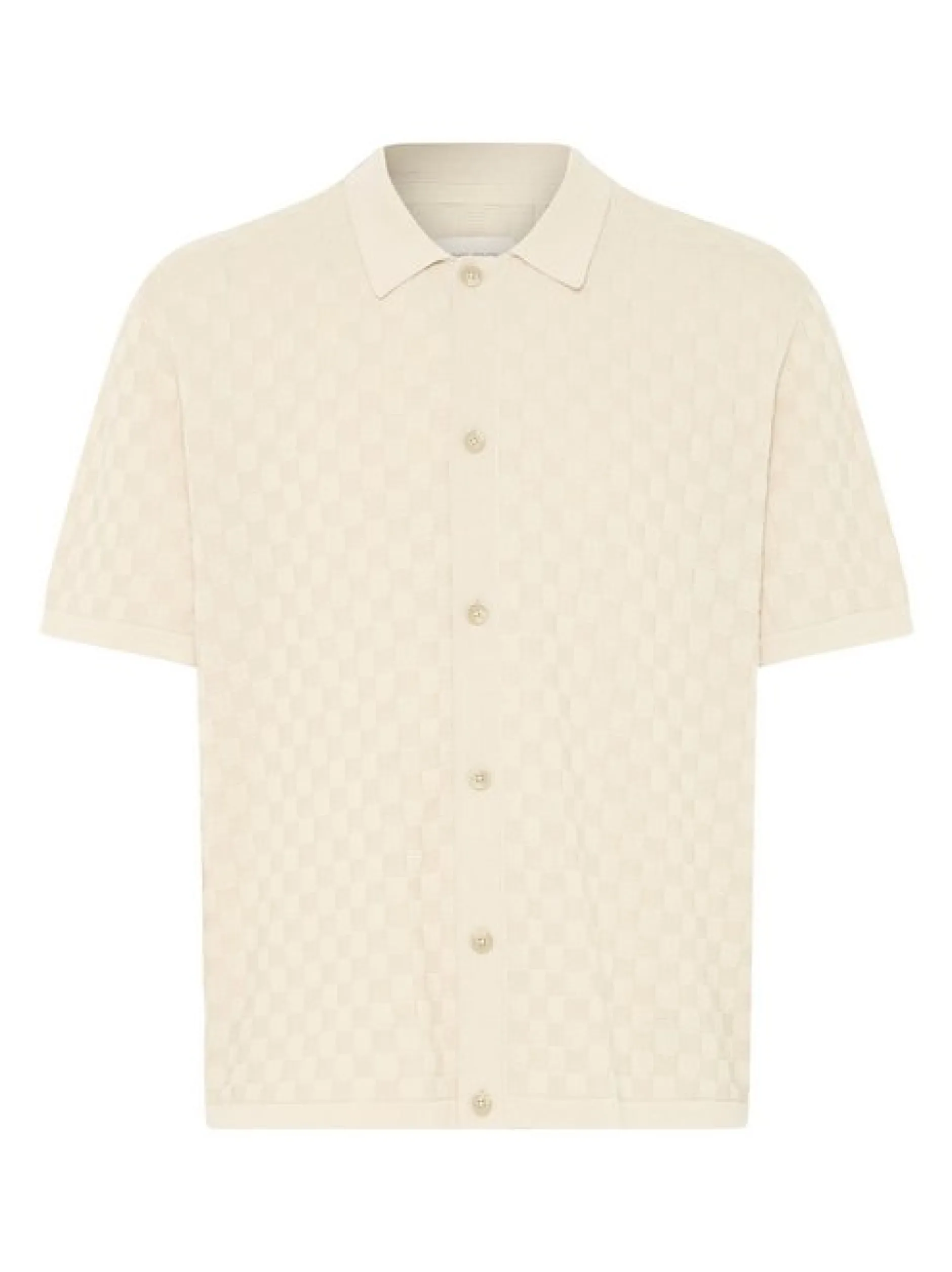 BLEND Herren Kurzarmhemd - BHDeven in beige