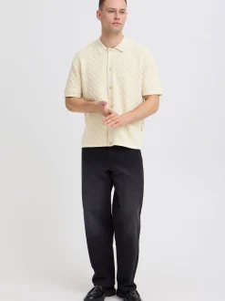 BLEND Herren Kurzarmhemd - BHDeven in beige