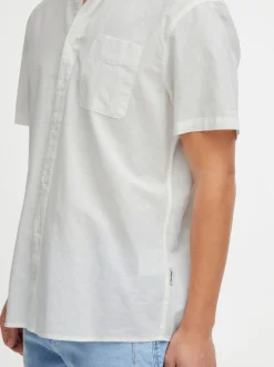 BLEND Herren Kurzarmhemd - BHShirt in weiß