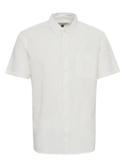 BLEND Herren Kurzarmhemd - BHShirt in weiß