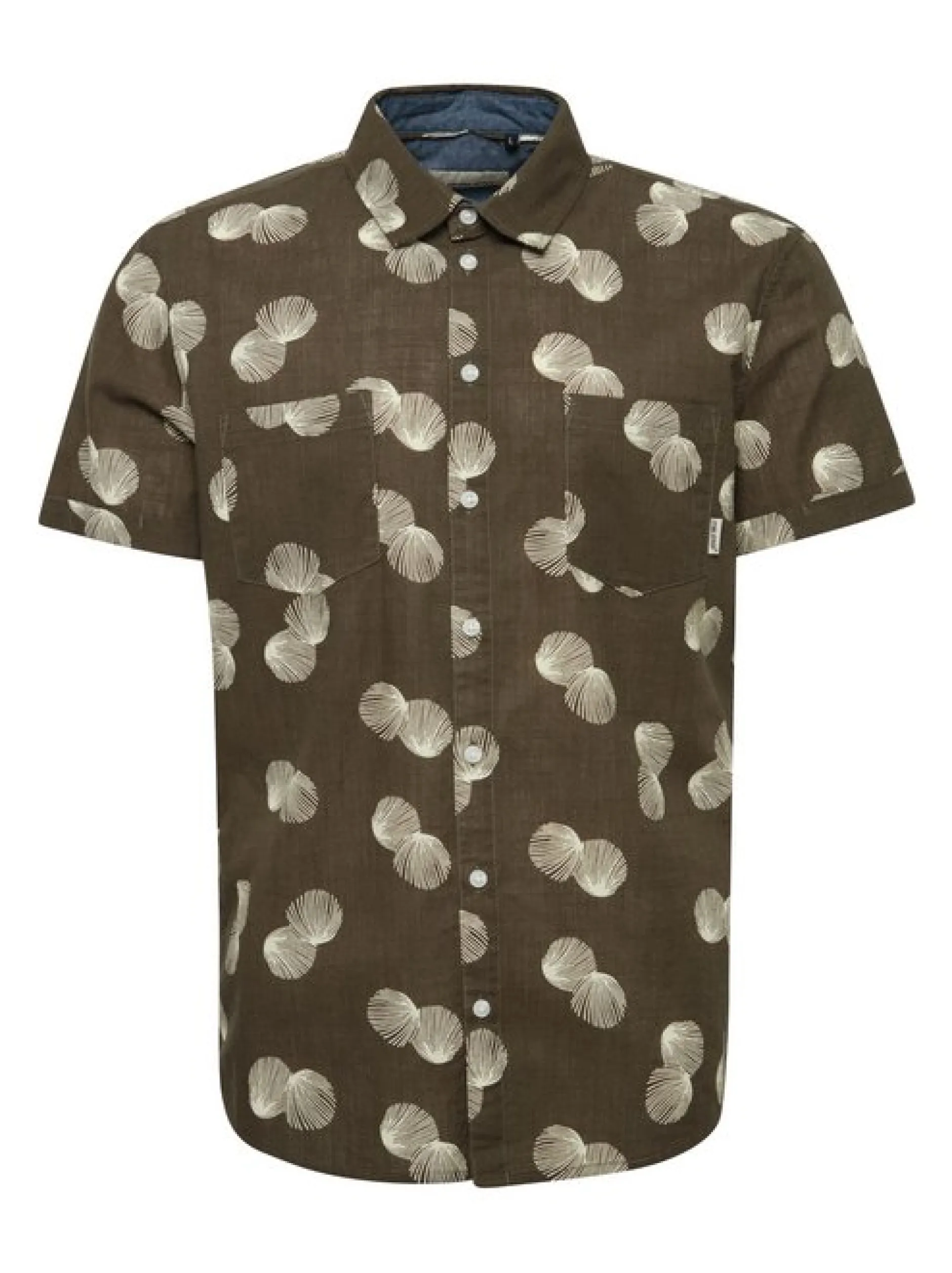 BLEND Herren Kurzarmhemd - BHShirt in grün
