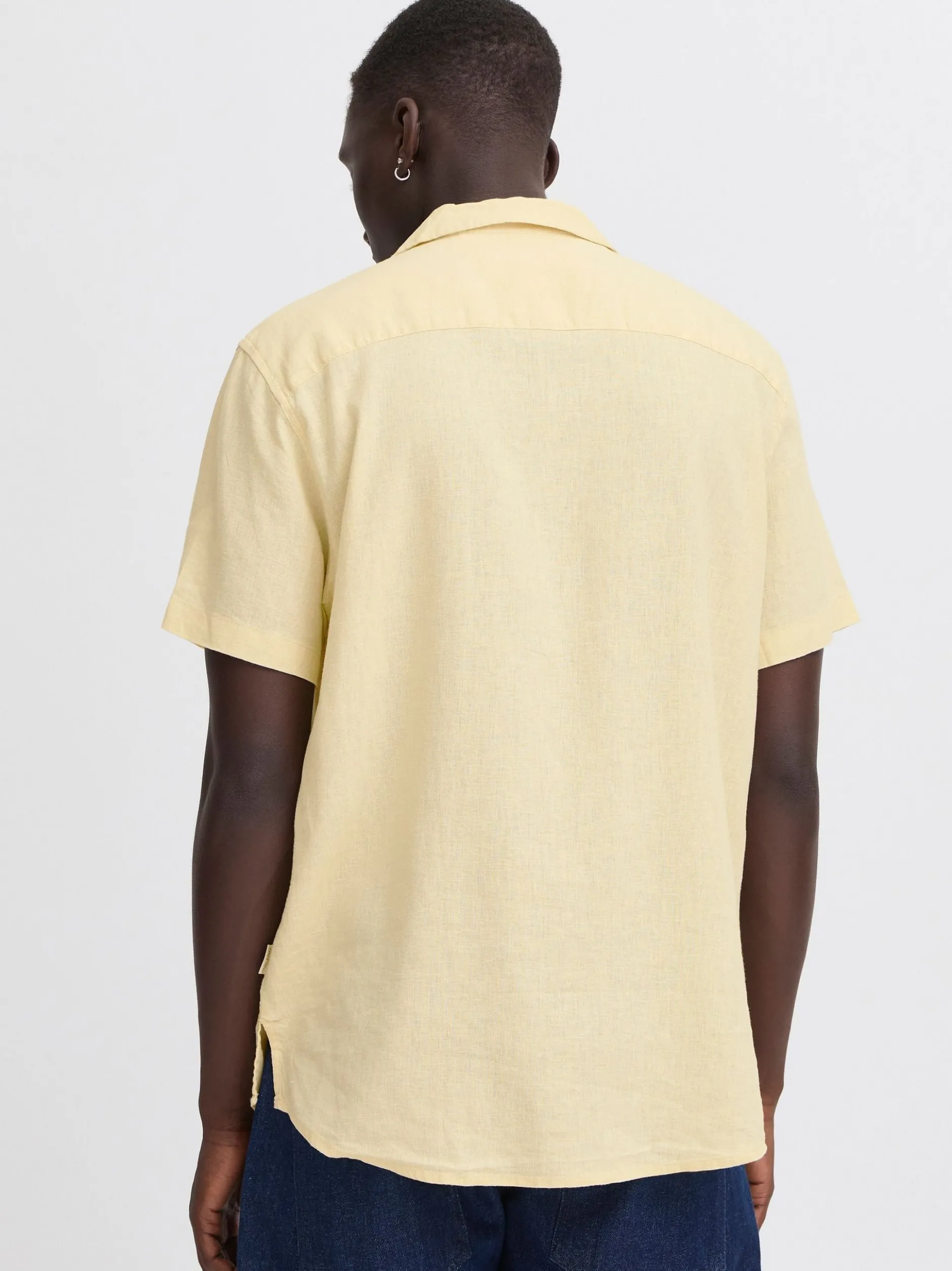 BLEND Herren Kurzarmhemd - BHVictor in beige