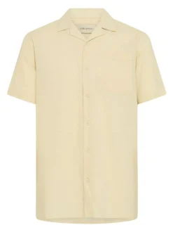 BLEND Herren Kurzarmhemd - BHVictor in beige