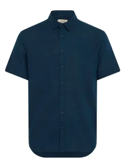 BLEND Herren Kurzarmhemd - BHVIC in blau