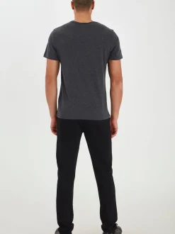 BLEND Herren Kurzarmshirt - BHVadim in anthrazit