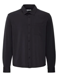 BLEND Herren Langarmhemd - BHAlo in schwarz