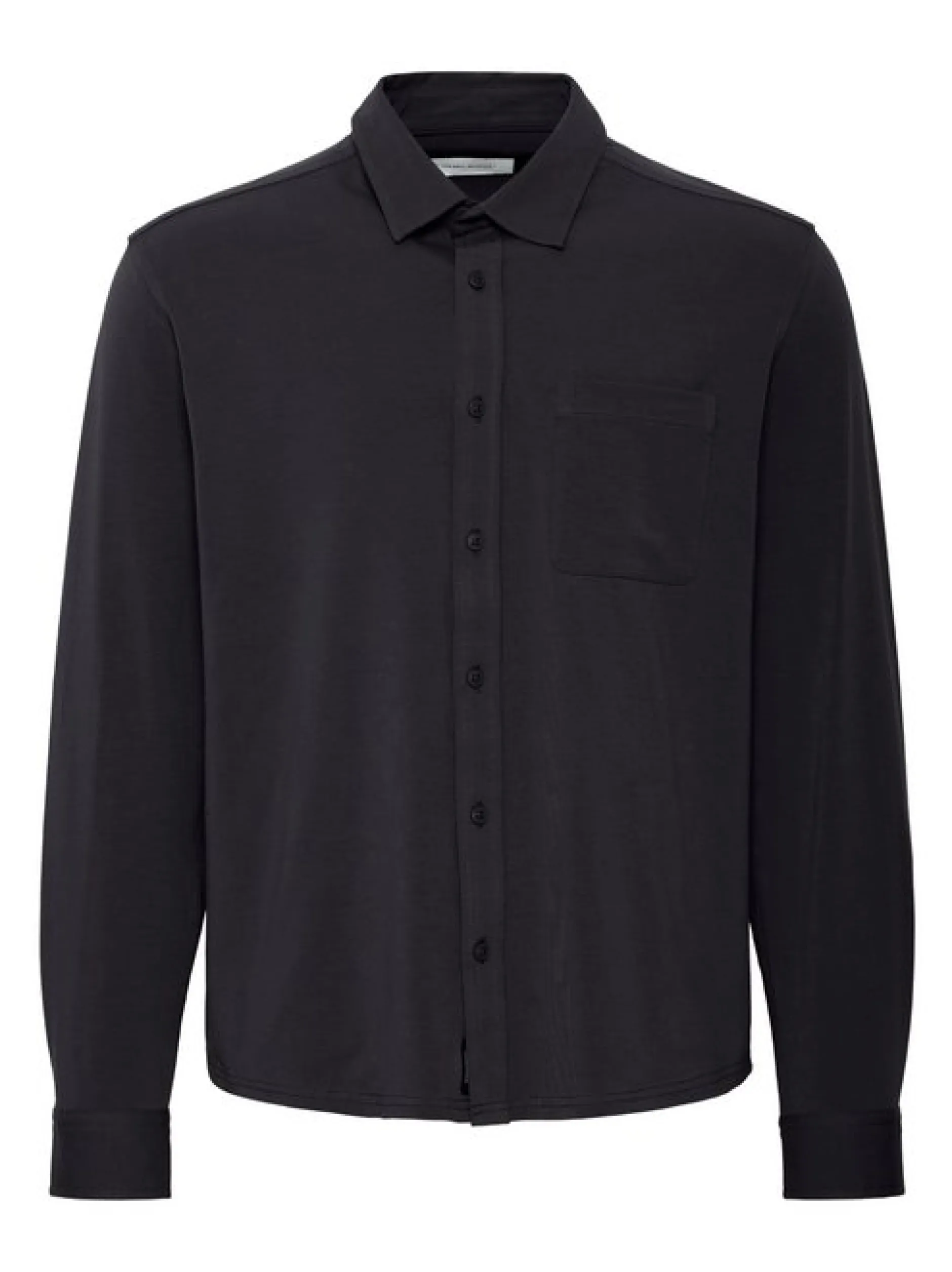 BLEND Herren Langarmhemd - BHAlo in schwarz