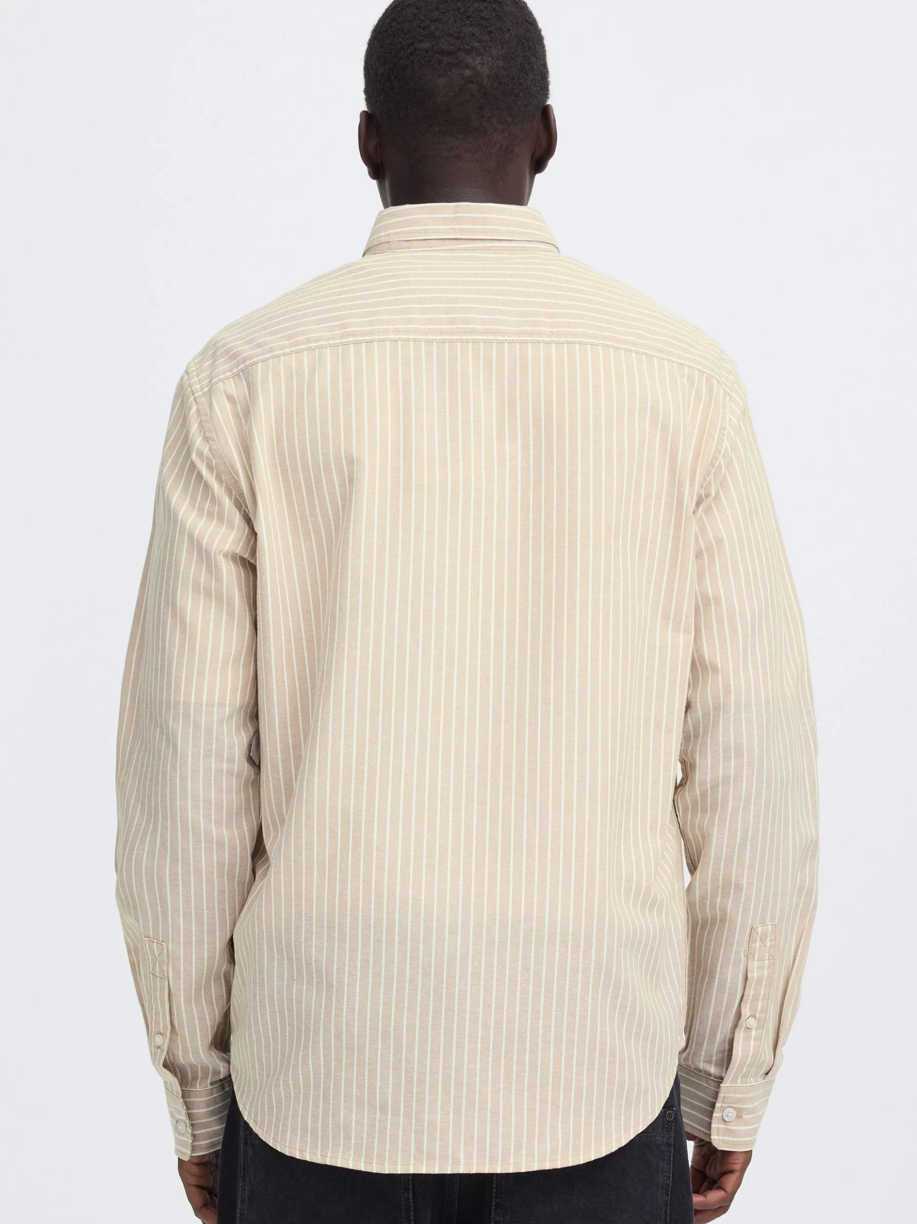 BLEND Herren Langarmhemd - BHAdas in beige