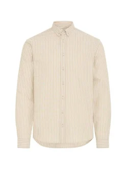 BLEND Herren Langarmhemd - BHAdas in beige