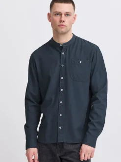 BLEND Herren Langarmhemd - BHBobby in blau