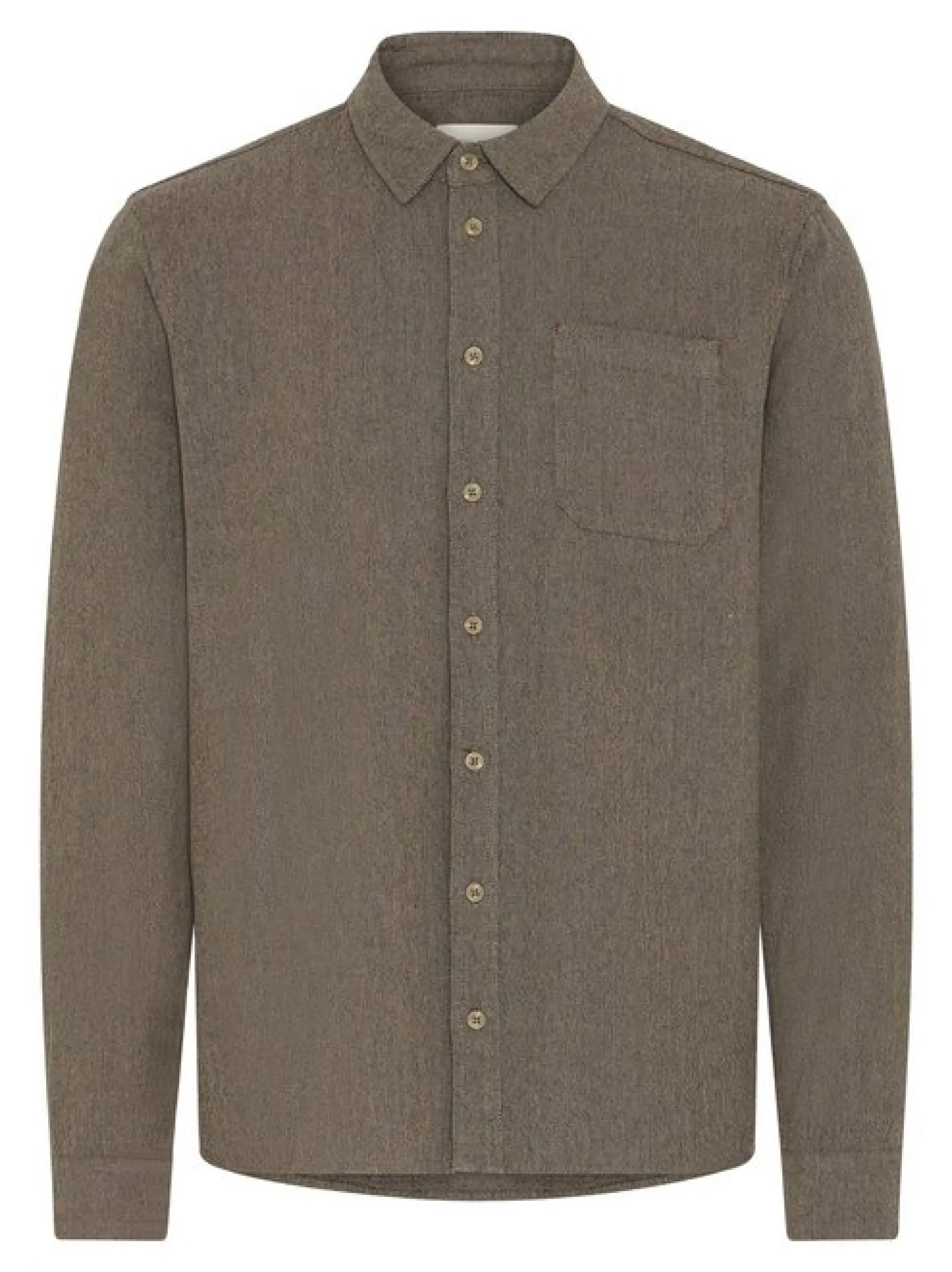 BLEND Herren Langarmhemd - BHDerek in beige